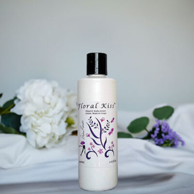 Floral kiss body lotion made in Canada